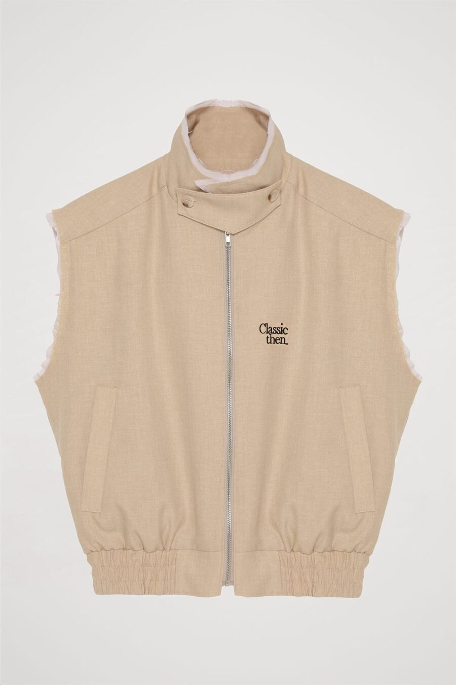 Zippered Sleeveless Vest - Image 2