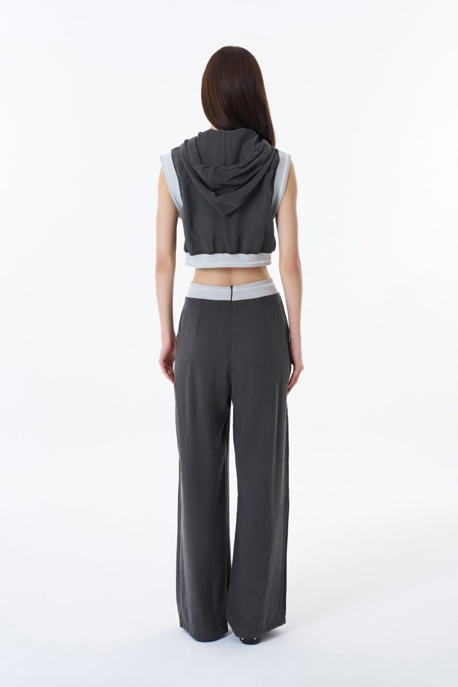 Hooded Sleeveless Vest Jacket - Image 5