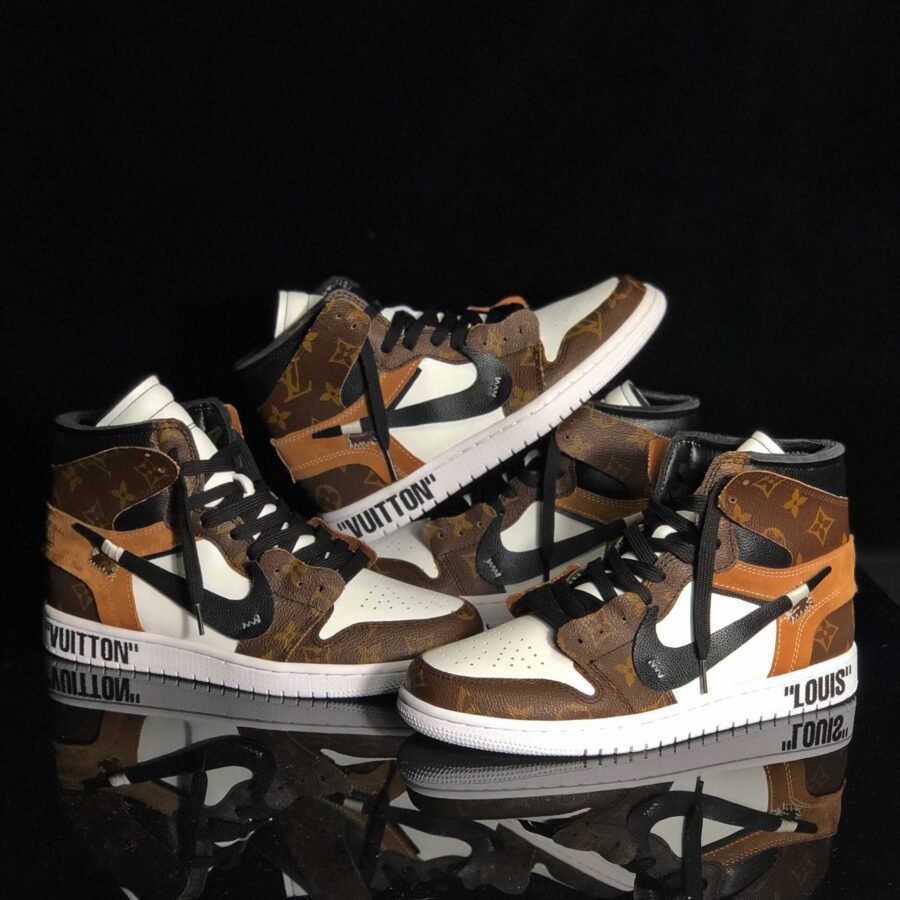 Lv Off White Air Jordan 1 - Image 4